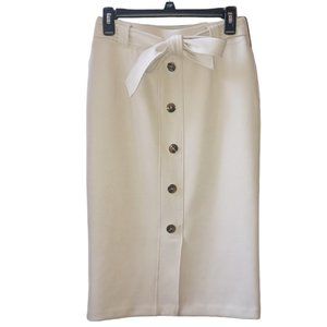 [Marc New York, Andrew Marc] XS Beige Midi Skirt
